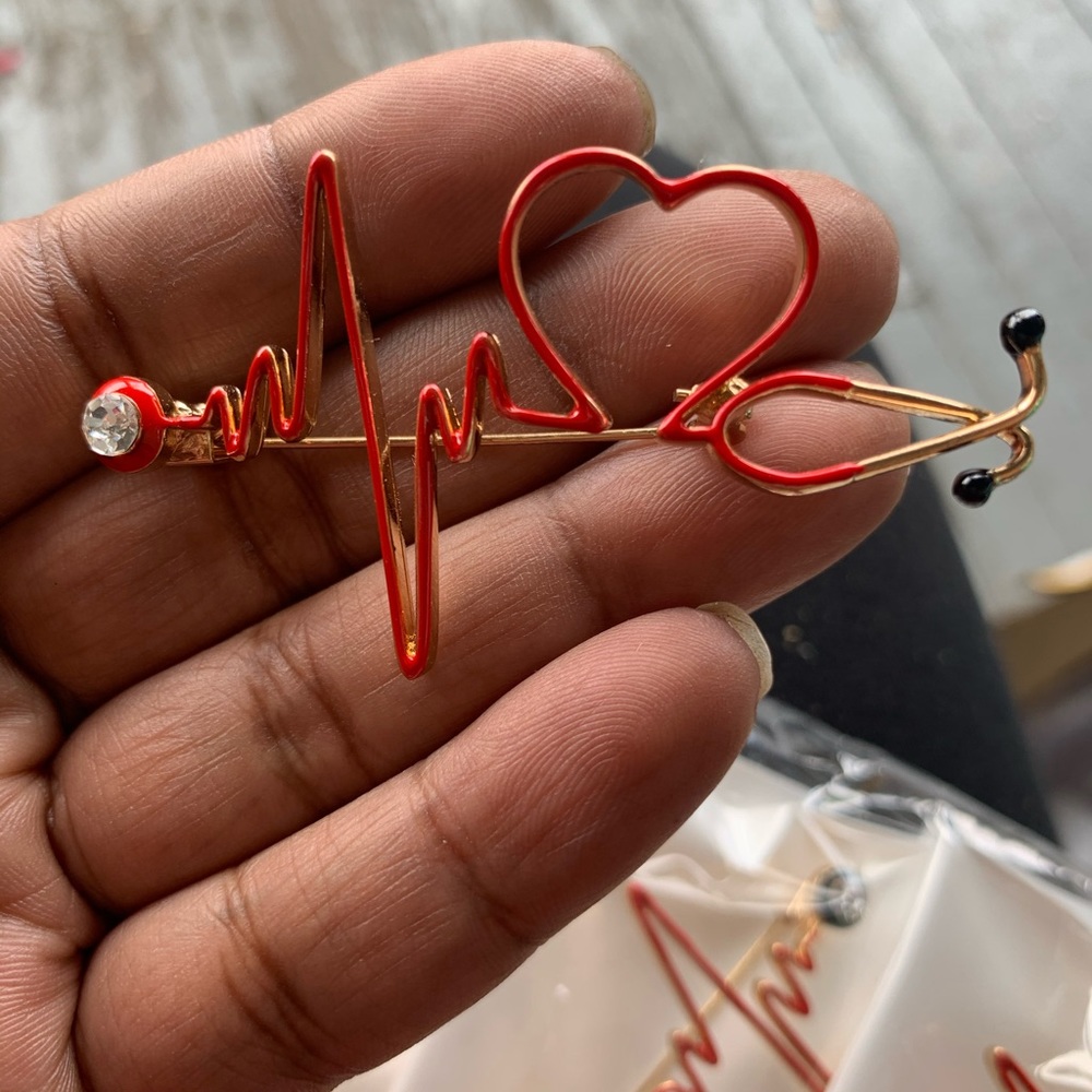 Nurse inspired brooch pin